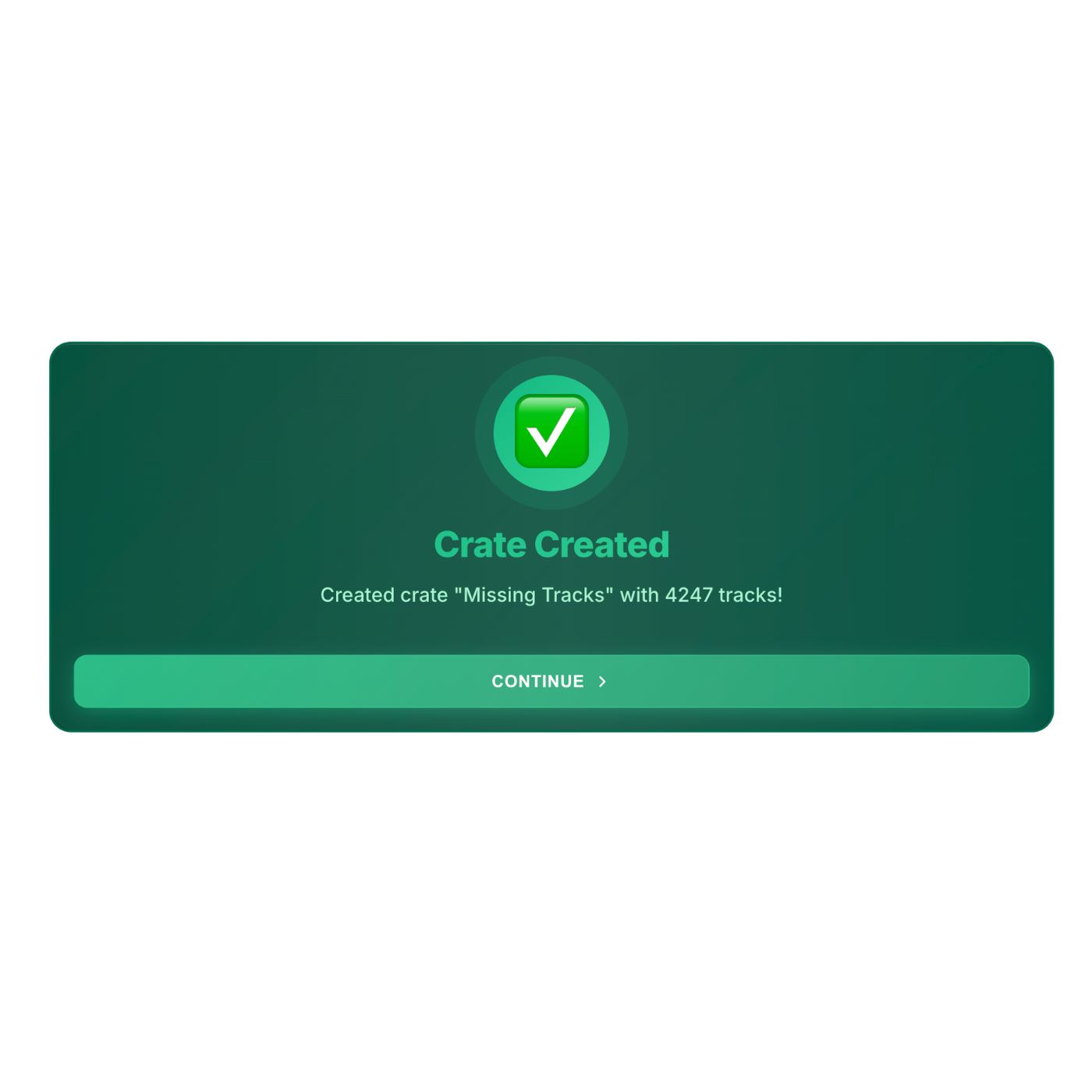 Crate of missing files in MLT